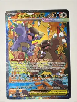 Pokemon Mega Entwicklungen Mega Kangama Ex MEG 182/132 SAR Fullart Deutsch NM++ - Image 1