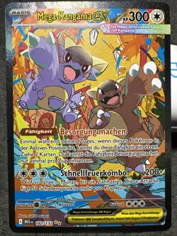 Pokemon Mega Entwicklungen Mega Kangama Ex MEG 182/132 SAR Fullart Deutsch NM++ - Image 2