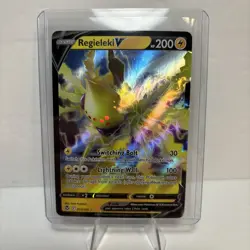 Pokemon TCG Regieleki V Silver Tempest 057/195 Ultra Rare NM/M T2 2022 - Image 1