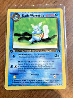Dark Wartortle 46/82 Uncommon Team Rocket Pokemon 1st Edition - Image 1
