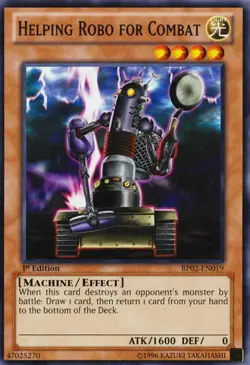Helping Robo For Combat - BP02-EN019 - Common - 1st Edition - Lightly Played - Image 1