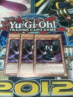 Yugioh x3 Fabled Grimro GLD5-EN026 Gold Rare Limited Playset - Image 1