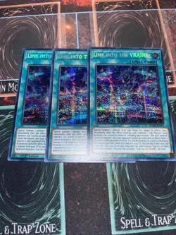 Yugioh! x3 Link into the VRAINS! MP22-EN271 PRISMATIC SECRET RARE Playset - Image 1