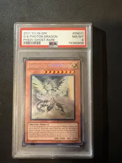 Galaxy-Eyes Photon Dragon (Ghost Rare) PHSW-EN011 Unlimited PSA 8 - Image 1
