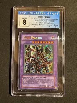 Yu-Gi-Oh! Dark Paladin Duel Master's Guide DMG-001 CGC 8 NM/Mint - Image 5