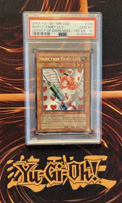 YuGiOh! Injection fairy lily, LOD-100, 1.st edition, PSA 10 - Image 1
