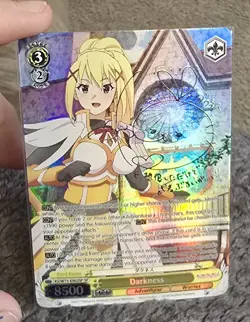 Signed Weiss Schwarz KONOSUBA KS/W49-001SP SP FOIL Darkness - Image 1
