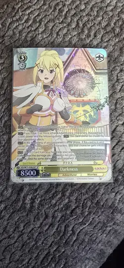 Signed Weiss Schwarz KONOSUBA KS/W49-001SP SP FOIL Darkness - Image 2