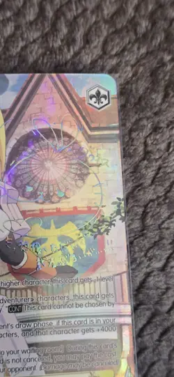Signed Weiss Schwarz KONOSUBA KS/W49-001SP SP FOIL Darkness - Image 4