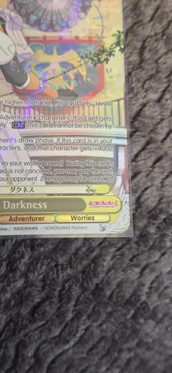Signed Weiss Schwarz KONOSUBA KS/W49-001SP SP FOIL Darkness - Image 5