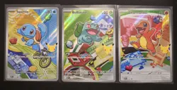 Pokemon First Partner Illustration Kanto Bulbasaur Charmander Squirtle 37 38 39 - Image 1