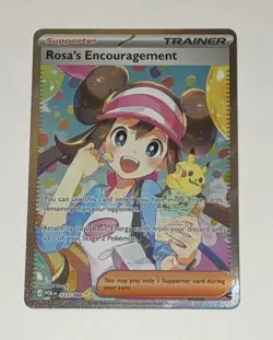 Pokemon TCG Rosa's Encouragement 123/088 Special Illustration Rare Trainer! MINT - Image 1