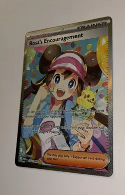 Pokemon TCG Rosa's Encouragement 123/088 Special Illustration Rare Trainer! MINT - Image 3