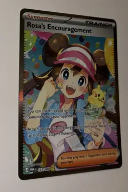 Pokemon TCG Rosa's Encouragement 123/088 Special Illustration Rare Trainer! MINT - Image 4