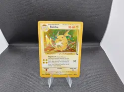 Pokemon TCG Fossil Set Holo Raichu 14/62 LP/NM Unlimited WOTC (original owner) - Image 1