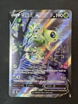 Celebi V (Alternate Full Art) 245/264 Swsh08: Fusion Strike Holo Pokemon - Image 1