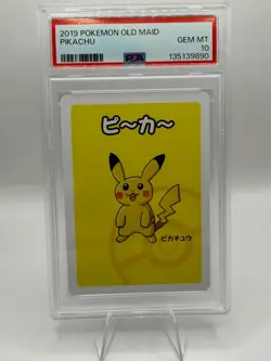 2019 POKEMON OLD MAID PIKACHU PSA 10 - Image 1