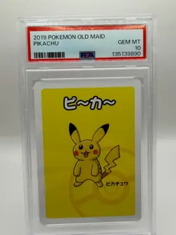 2019 POKEMON OLD MAID PIKACHU PSA 10 - Image 2