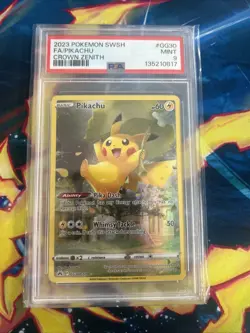 Pokemon - Pikachu - Crown Zenith GG - GG30/GG70 - Holo Rare- PSA 9 Mint - Image 1