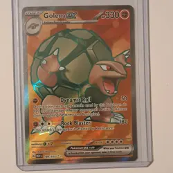 Pokemon Golem EX 189/165 Scarlet & Violet 151 Ultra Rare Full Art Holo English … - Image 1
