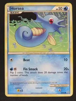 Horsea 49/95 Common HGSS Unleashed Pokemon LP - Image 1