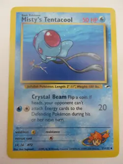 Misty's Tentacool - unlimited - Gym Heroes - Uncommon 57/132 - WOTC Pokemon - Image 1