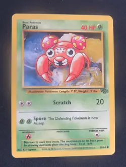 Paras 59/64 Common Jungle Pokemon LP - Image 1