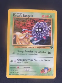 Koga's Tangela unlimited Gym Challenge Common 71/132 - Vintage WOTC Pokemon LP - Image 1