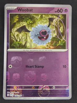 Woobat 036/086 Common Masterball Holo White Flare Pokemon NM - Image 1