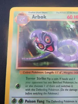 Arbok unlimited Fossil Uncommon 31/62 - WOTC Pokemon VG - Image 2