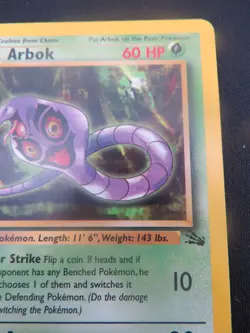 Arbok unlimited Fossil Uncommon 31/62 - WOTC Pokemon VG - Image 3