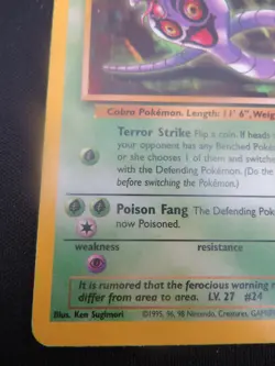 Arbok unlimited Fossil Uncommon 31/62 - WOTC Pokemon VG - Image 5
