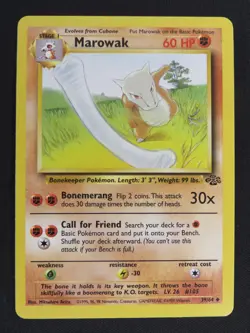 Marowak 39/64 Uncommon Jungle Pokemon Unlimited LP - Image 1
