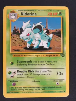 Nidorina 40/64 Uncommon Jungle Pokemon Unlimited LP - Image 1