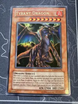Yugioh Tyrant Dragon LOD-034 Ultra Rare HP/DMG - Image 1