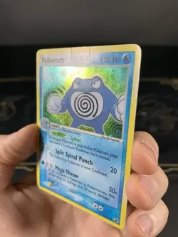 Pokemon Card Ex FireRed LeafGreen Poliwrath 11/112 2004 Non Reverse Holo DMG - Image 3