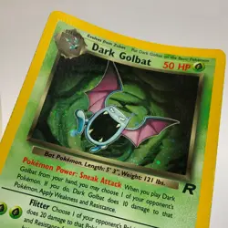 Pokemon Card Dark Golbat 7/82 Team Rocket Holo 2000 TCG - Image 3