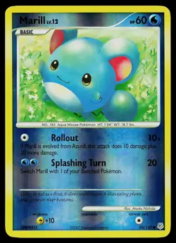 Pokemon Card - Marill Diamond and Pearl 88/130 Common Reverse Holo - Image 1