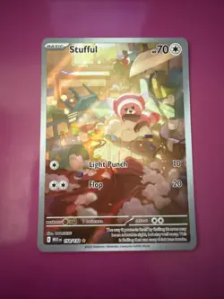 Stufful 154/132 Full Art NM/M Mega Evolution Pokemon Card - Image 1
