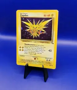 Zapdos 15/62 Fossil Set Holo Rare Pokemon Card Nintendo Pokemon TCG WOTC 1999 MP - Image 3