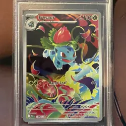 Ivysaur 134/132 IR Megas Evolutions Pokemon Card PSA 9 Mint Guard Not Included - Image 1
