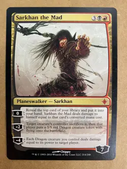 MTG 1x Sarkhan the Mad 214 Rise of the Eldrazi Magic the Gathering Card x1 NM - Image 1