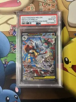 Pokemon Mega Evolutions TCG Mega Lucario EX Card 179/132 SIR - Image 1