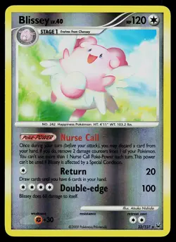 Pokemon Card - Blissey Platinum 22/127 Rare Reverse Holo - Image 1