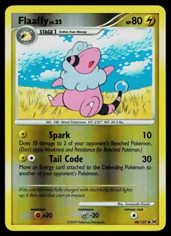Pokemon Card - Flaaffy Platinum 48/127 Uncommon Reverse Holo - Image 1