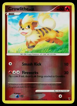 Pokemon Card - Growlithe Supreme Victors 108/147 Common Reverse Holo - Image 1