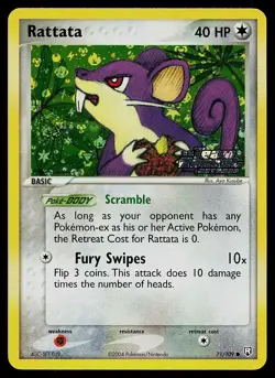 Pokemon Card - Rattata Team Rocket Returns 71/109 Common Reverse Holo STAMPED - Image 1