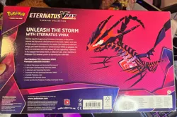 Pokemon Eternatus VMAX Premium Collection Box Sealed Promo Cards 6 BOOSTERS - Image 2