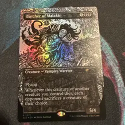 Butcher of Malakir (7071) TMNT Secret Lair Foil NM, Ink Art Kevin Eastman NM - Image 1