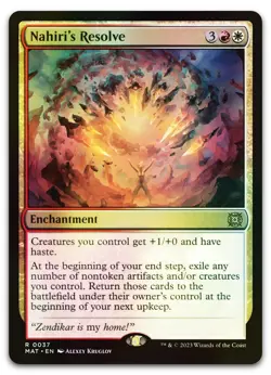 Nahiri's Resolve #37 (Foil) (NM) March of the Machine MAT Magic MTG - Image 1